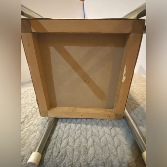 1960S VINTAGE WICKER DOLL CHANGING TABLE QUILTED TOP BY BADGER BASKET - Picture 9 of 9